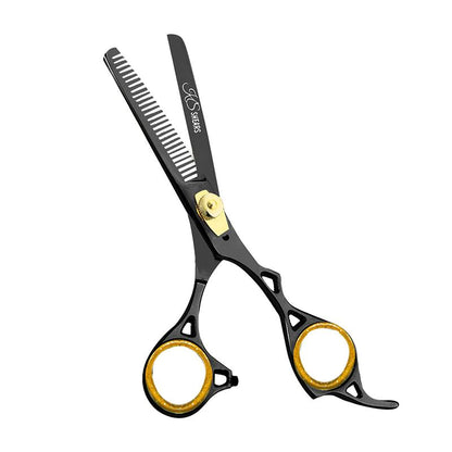 6.5 INCH PROFESSIONAL BARBER HAIR THINNING SHEARS (BLACK)