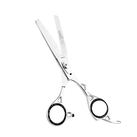 6.5 INCH PROFESSIONAL BARBER HAIR THINNING SHEARS (SILVER)