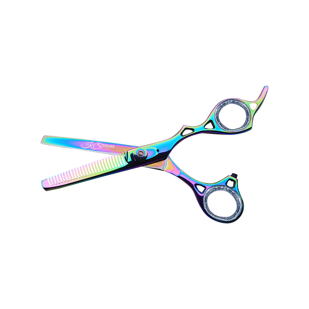 6.5 INCH PROFESSIONAL BARBER HAIR THINNING SHEARS (MULTICOLOR)