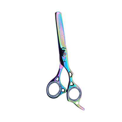 6.5 INCH PROFESSIONAL BARBER HAIR THINNING SHEARS (MULTICOLOR)